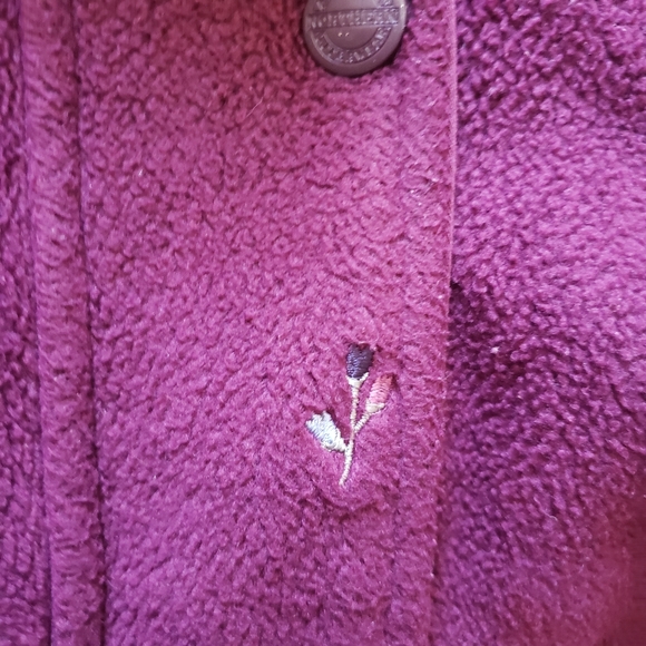 Northern Reflections Double Sided XXL Sherpa/ Floral purple Floral Full Zip - Picture 7 of 11